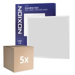 Lot 5x Noxion Panneau LED Ecowhite V4.0 28W 3360lm - 830-840-865 CCT | 60x60cm - UGR <19 - Philips driver