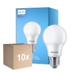 Lot 10x Philips Corepro LED Ampoule E27 Poire Dépolie 4.9W 470lm - 827 Blanc Très Chaud | Équivalent 40W